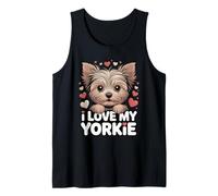 Amo a mi Yorkie | Lindo Cachorro Yorkshire Terrier Camiseta sin Mangas