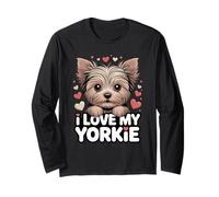 Amo a mi Yorkie | Lindo Cachorro Yorkshire Terrier Manga Larga