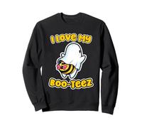 Amo a mis Boo-Tees | Linda Abeja Fantasma Halloween para Sudadera