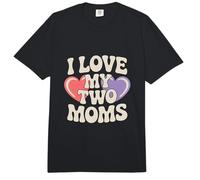 Amo a mis Dos mamás Lesbianas Orgullo LGBT Comfort Colors Adult Heavyweight T-Shirt