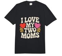 Amo a mis Dos mamás Lesbianas Orgullo LGBT Comfort Colors Adult Heavyweight T-Shirt