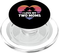 Amo a mis dos mamás Lesbianas Orgullo LGBT PopSockets PopGrip para MagSafe