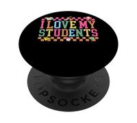 Amo a mis Estudiantes Maestro Pasión Escuela Apoyo PopSockets PopGrip Adhesivo