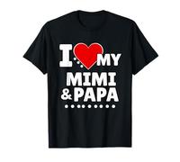 Amo a mis Nietos Mimi y Papa Camiseta