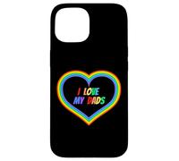 Amo a mis papás abiertamente gay & Amado Orgullo Orgullo Padres Padre Carcasa para iPhone 15