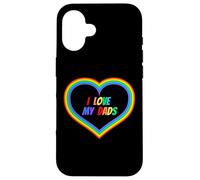 Amo a mis papás abiertamente gay & Amado Orgullo Orgullo Padres Padre Carcasa para iPhone 16