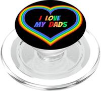 Amo a mis papás abiertamente gay & Amado Orgullo Orgullo Padres Padre PopSockets PopGrip para MagSafe