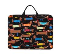 Amo a mis Perros Salchichas,Funda para portátil de 14 Pulgadas, Funda para portátil, maletín con asa