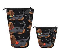 Amo A Mis Perros Sausages Telescópico Estuche Para Lápices Pop-Up Estuche Lapices Multifuncional Papelería Para Bolígrafos Adultos Mujeres