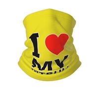 Amo A Mis Pitbulls Calentador De Cuello Protección UV Cuello Bufanda Viento Polvo Prueba Bufanda Facial para Deportes Ciclismo Cámping 30X26Cm