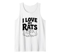 Amo a mis Ratas, Lindas Amantes de Las Mascotas, la Vida de Las Ratas Camiseta sin Mangas