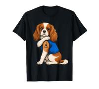 Amo a papá, Perro Tatuado, papá, Cavalier, King Charles Spaniel Camiseta