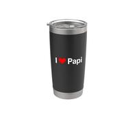 Amo a Papi Vaso térmico de acero inoxidable de doble pared