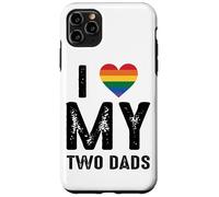 Amo a Rainbow Heart Pride de mis dos papás Carcasa para iPhone 11 Pro Max