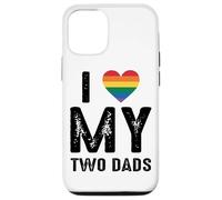 Amo a Rainbow Heart Pride de mis dos papás Carcasa para iPhone 12/12 Pro