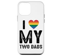 Amo a Rainbow Heart Pride de mis dos papás Carcasa para iPhone 12 mini