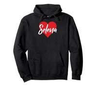 Amo a Selena Primer Nombre Yo Corazón Sudadera con Capucha