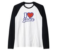 Amo a Susie Camiseta Manga Raglan