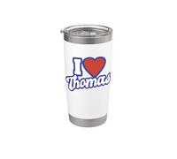 Amo a Thomas Vaso térmico de acero inoxidable de doble pared