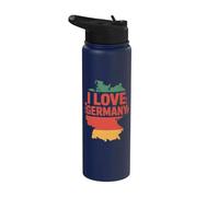 Amo Alemania Celebración Viajes Stainless Steel Insulated Water Bottle