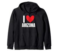 Amo Arizona State Grand Canyon Tucson Pheonix Flagstaff Sudadera con Capucha