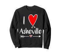 Amo Asheville, Carolina del Norte Blue Ridge Mountains Sudadera