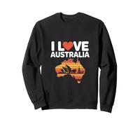 Amo Australia Iconic Monumentos Silueta Sudadera