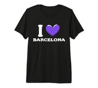 Amo Barcelona España Camiseta Premium