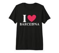 Amo Barcelona España Camiseta Premium