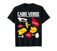 Amo Cabo Verde Cabo Verde Con Cabo Verde Bandera Mapa Independencia Camiseta