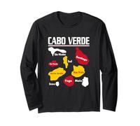 Amo Cabo Verde Cabo Verde Con Cabo Verde Bandera Mapa Independencia Manga Larga