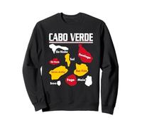 Amo Cabo Verde Cabo Verde Con Cabo Verde Bandera Mapa Independencia Sudadera