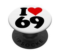 AMO CORAZÓN 69 SIXTY NINE PopSockets PopGrip Adhesivo