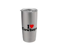 AMO CORAZÓN COWBOYS Vaso térmico de acero inoxidable de doble pared