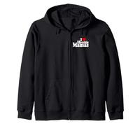 Amo CORAZÓN Hoochie Mamas Sudadera con Capucha