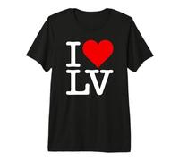 Amo CORAZÓN Las Vegas Nevada LV Camiseta Premium