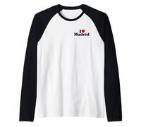 AMO CORAZÓN MADRID ESPAÑA Camiseta Manga Raglan