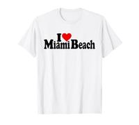 Amo CORAZÓN Miami Beach Florida Camiseta