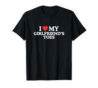 Amo Corazón Mis Novias Dedos De Los Pies Divertido Pareja Obscena Meme Camiseta