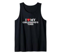 Amo Corazón Mis Novias Dedos De Los Pies Divertido Pareja Obscena Meme Camiseta sin Mangas
