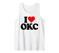 Amo CORAZÓN OKC Oklahoma City Camiseta sin Mangas