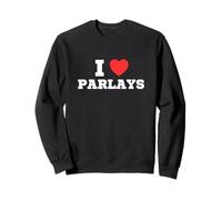 Amo Corazón Parlays Apuestas Deportivas Divertido Gen Z Frat Meme Sudadera