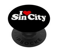 Amo CORAZÓN SIN Ciudad Las Vegas BEBÉ PopSockets PopGrip Adhesivo