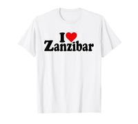 Amo CORAZÓN Zanzibar ÁFRICA Camiseta