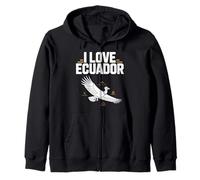 Amo Ecuador Cultura Montañas Cóndor Sudadera con Capucha