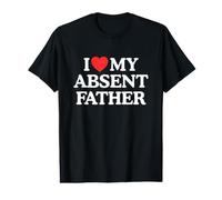 Amo el corazón, mi Padre ausente, Broma Divertida, Meme desquiciado de la generación Z Camiseta gráfica económica