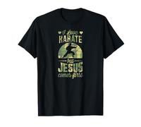 Amo el Karate Pero Jesús Viene Primero Cristiano Divertido Camiseta