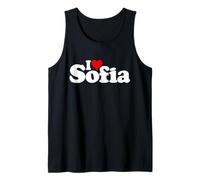 Amo EL Nombre DE CORAZÓN SOFÍA EN UNA tee Camiseta sin Mangas