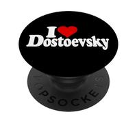 Amo EL Nombre DE Dostoevsky del CORAZÓN EN UNA tee PopSockets PopGrip Adhesivo