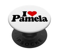 AMO EL NOMBRE DE PAMELA DEL CORAZÓN EN UNA TEE PopSockets PopGrip Adhesivo